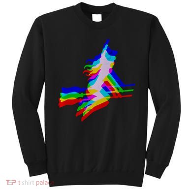 Witch Trippy Vaporwave Halloween Techno Rave Edm Music Sweatshirt