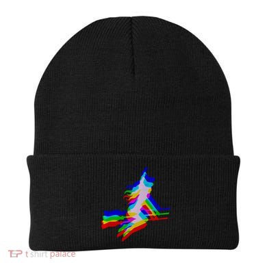 Witch Trippy Vaporwave Halloween Techno Rave Edm Music Beanie