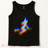 Witch Trippy Vaporwave Halloween Techno Rave Edm Music Tank Top thumb 2