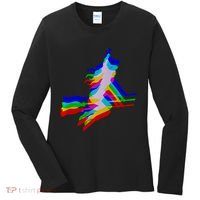Witch Trippy Vaporwave Halloween Techno Rave Edm Music Women's Long Sleeve Shirt thumb 0
