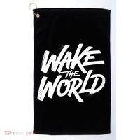 Wake The World Golf Towel thumb 0