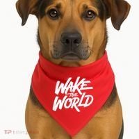Wake The World USA-Made Doggie Bandana thumb 1