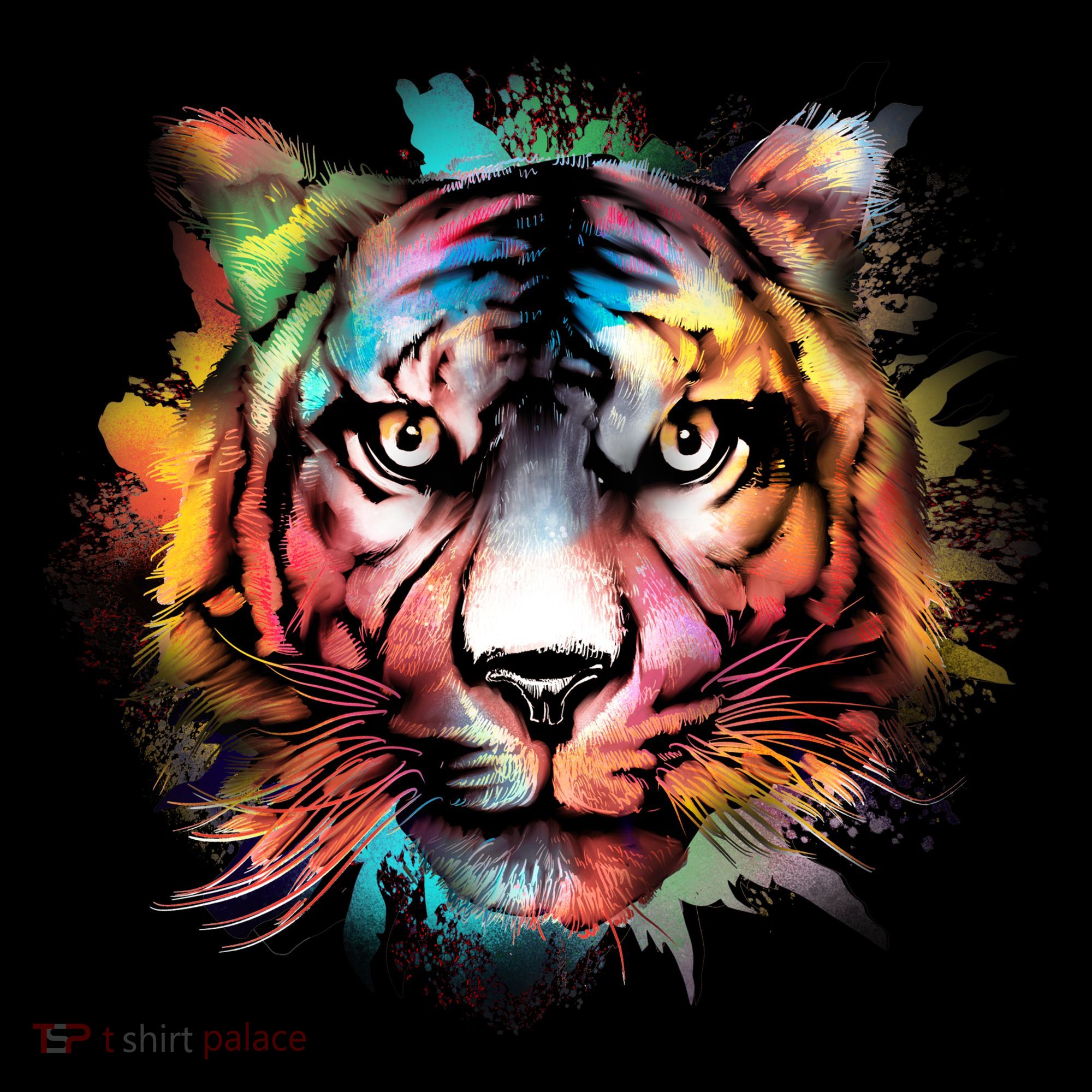 Watercolor Tiger T-Shirt