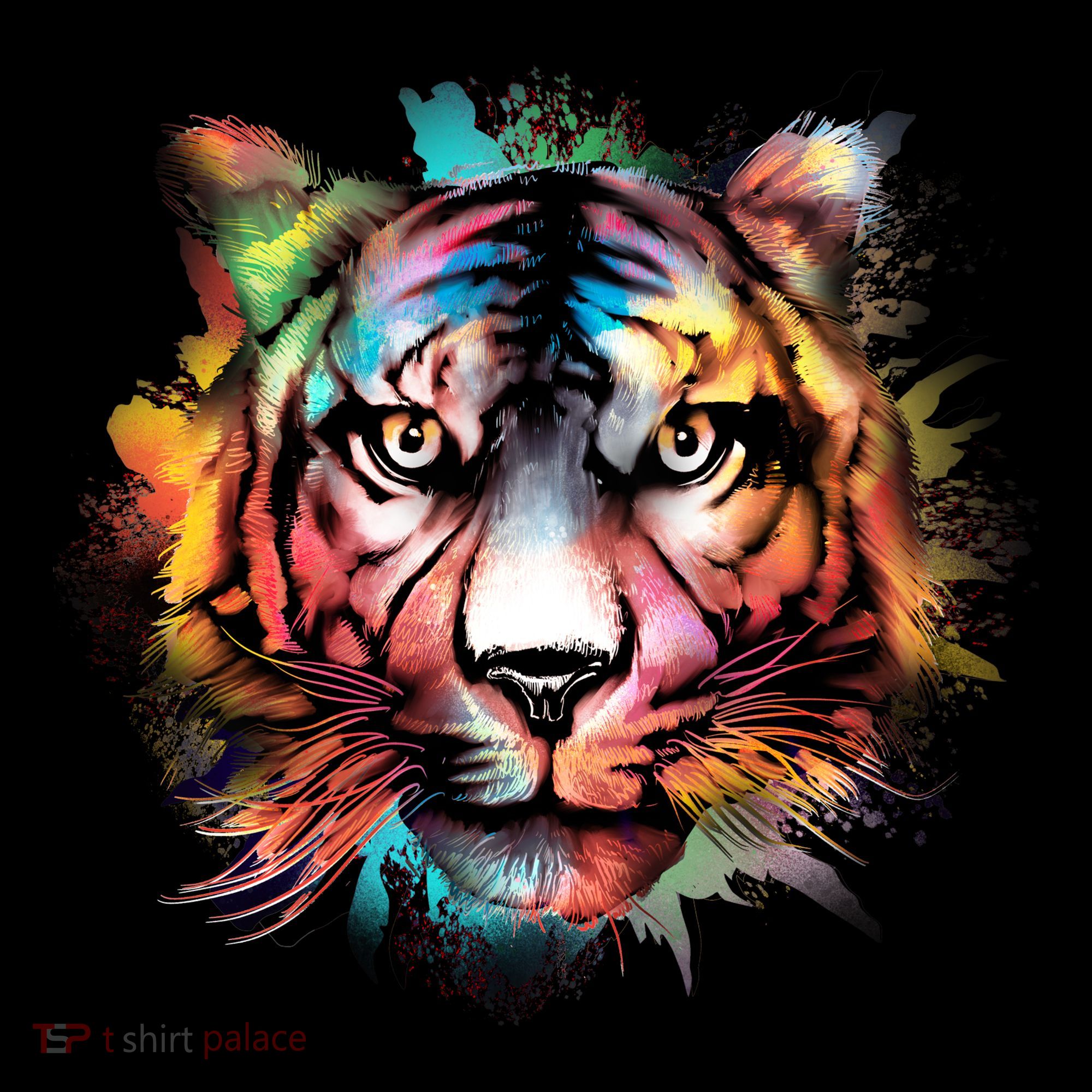Watercolor Tiger T-Shirt
