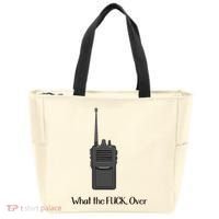 Walkie Talkie What The Fuck Over Tote Bag thumb 0