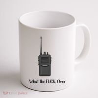 Walkie Talkie What The Fuck Over Coffee Mug thumb 1