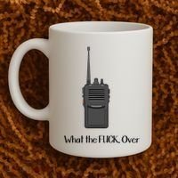 Walkie Talkie What The Fuck Over Coffee Mug thumb 2