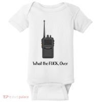 Walkie Talkie What The Fuck Over Baby Bodysuit thumb 0