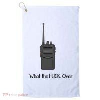 Walkie Talkie What The Fuck Over Golf Towel thumb 0