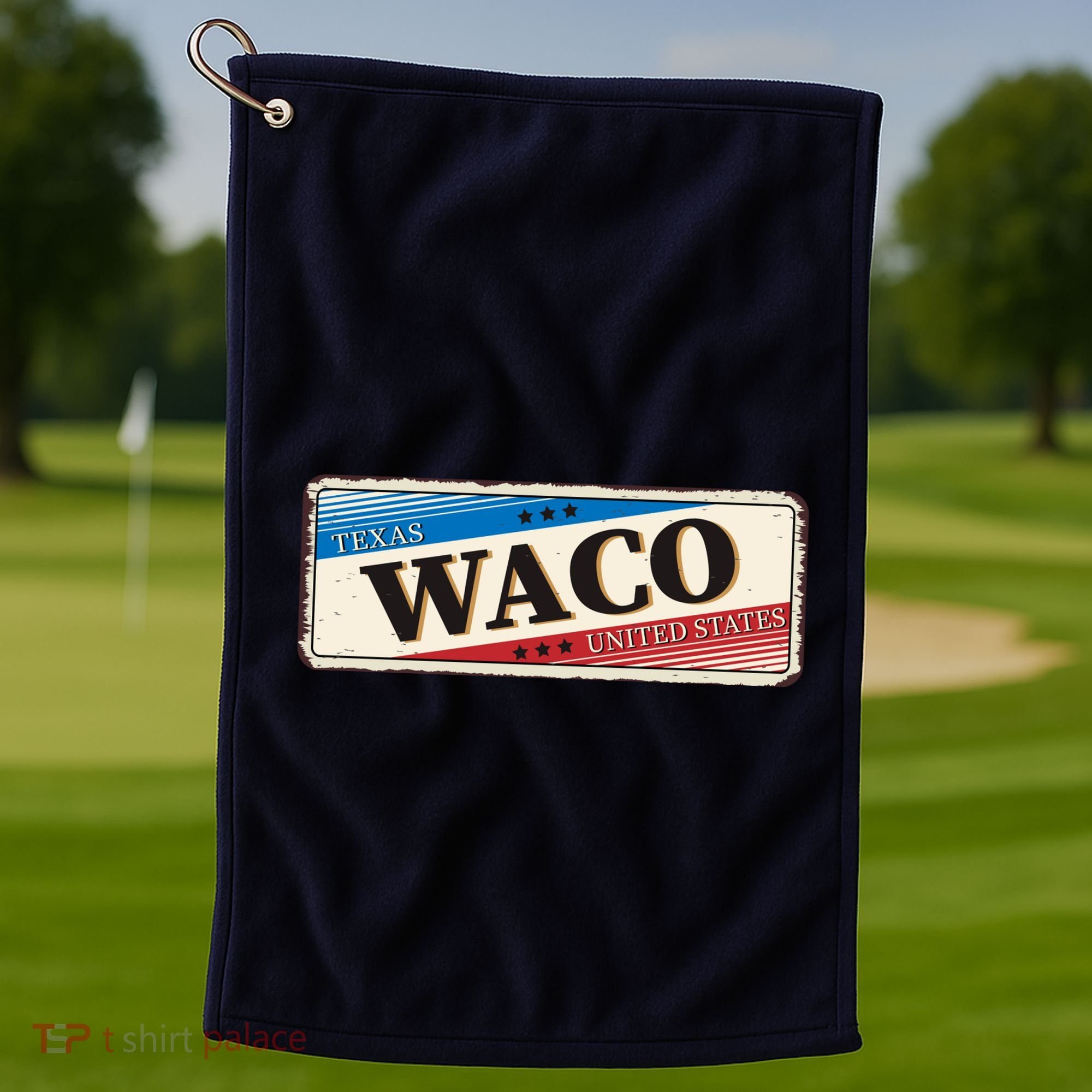 Waco Texas Golf Towel