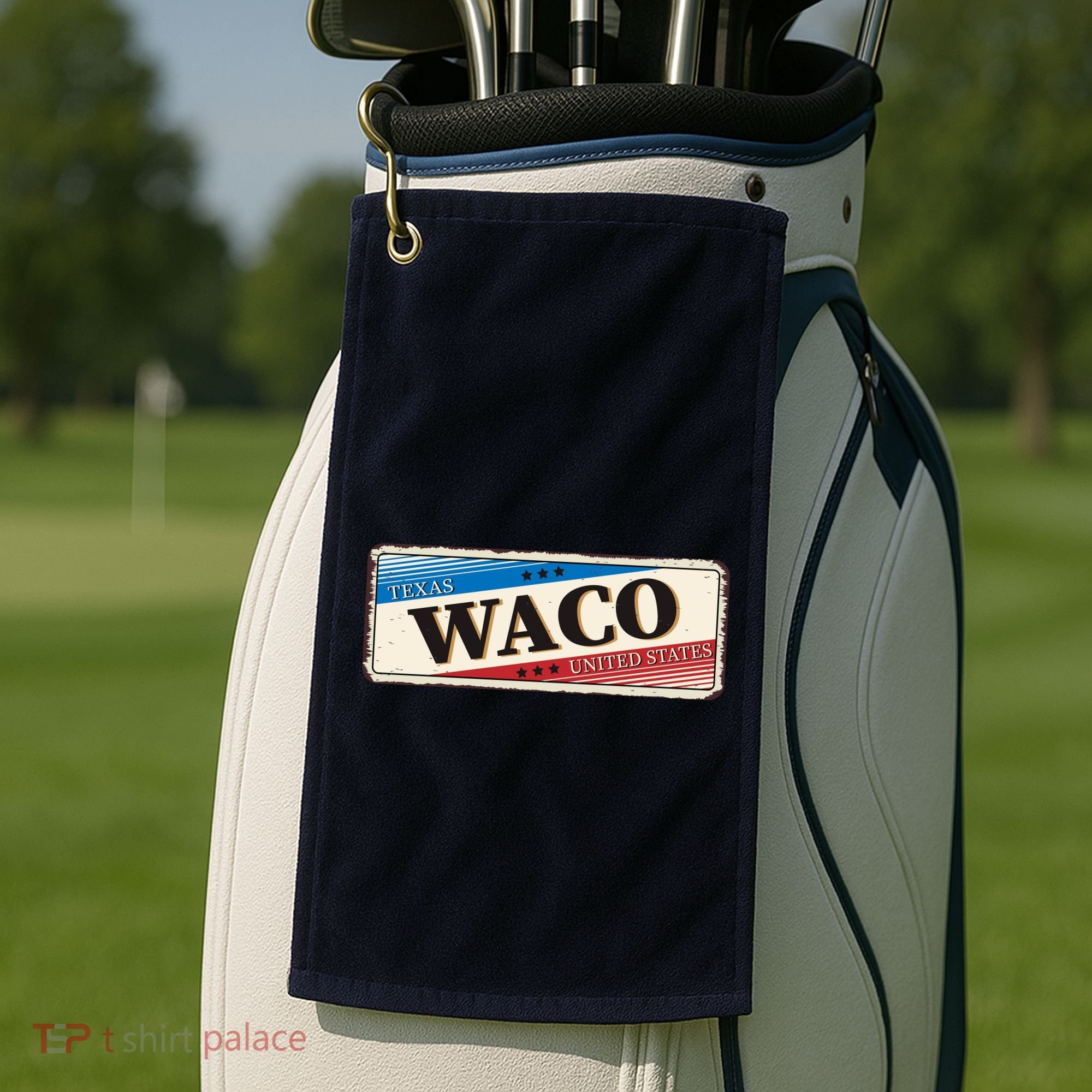 Waco Texas Golf Towel