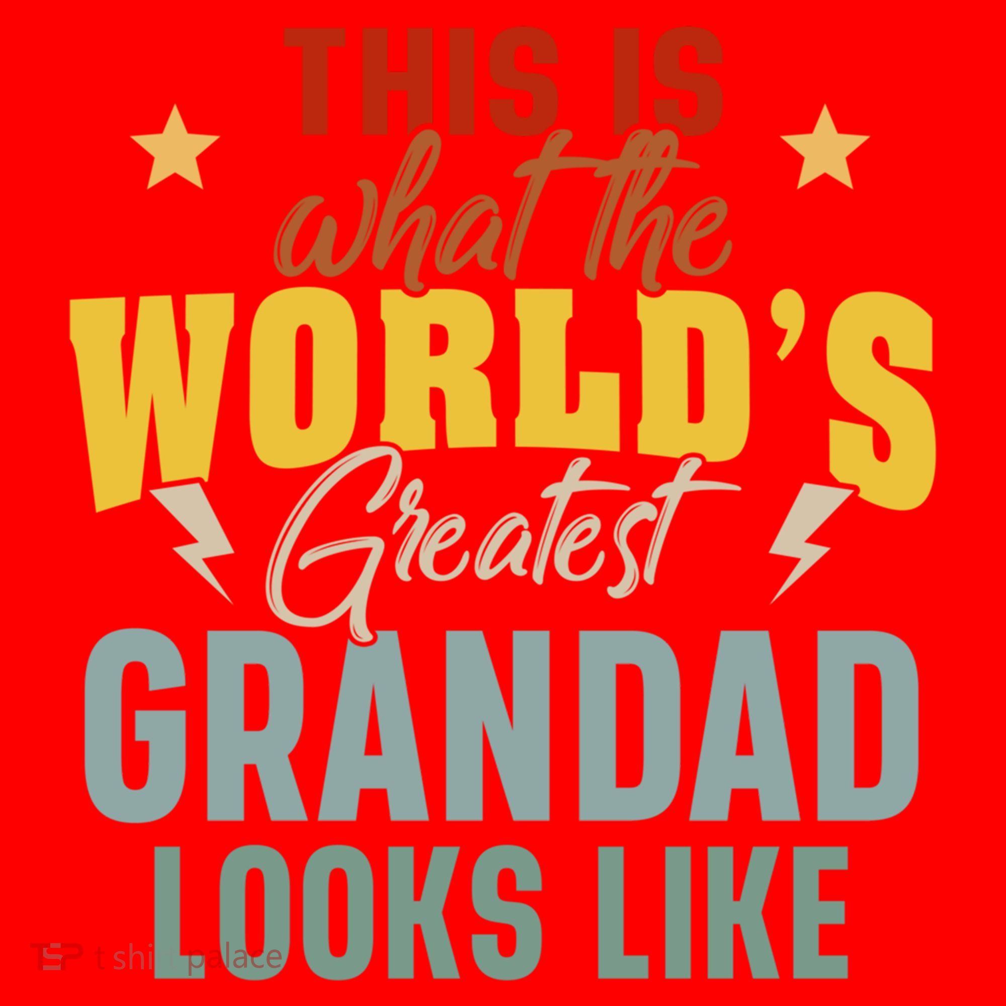What The WorldS Greatest Grandad Looks Like Fathers Day Gift Santa Hat