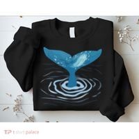 Whale Tail Whale Lover Whales Marine Biologist Wildlife Sweatshirt thumb 2