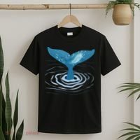 Whale Tail Whale Lover Whales Marine Biologist Wildlife T-Shirt thumb 2
