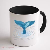 Whale Tail Whale Lover Whales Marine Biologist Wildlife Coffee Mug thumb 1