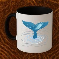 Whale Tail Whale Lover Whales Marine Biologist Wildlife Coffee Mug thumb 2