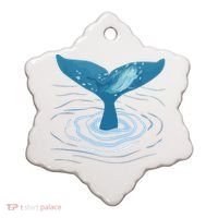 Whale Tail Whale Lover Whales Marine Biologist Wildlife Ceramic Ornament thumb 0
