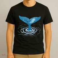Whale Tail Whale Lover Whales Marine Biologist Wildlife T-Shirt thumb 3