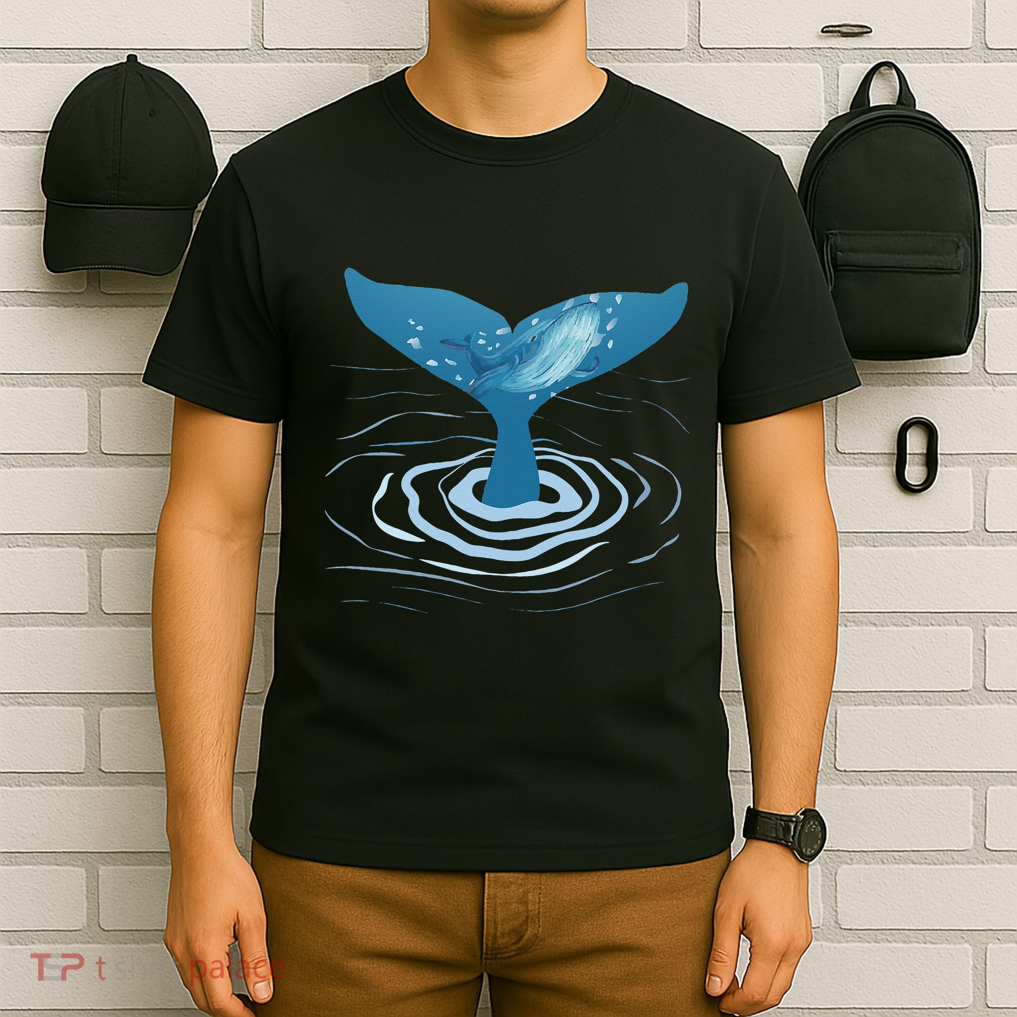 Whale Tail Whale Lover Whales Marine Biologist Wildlife T-Shirt