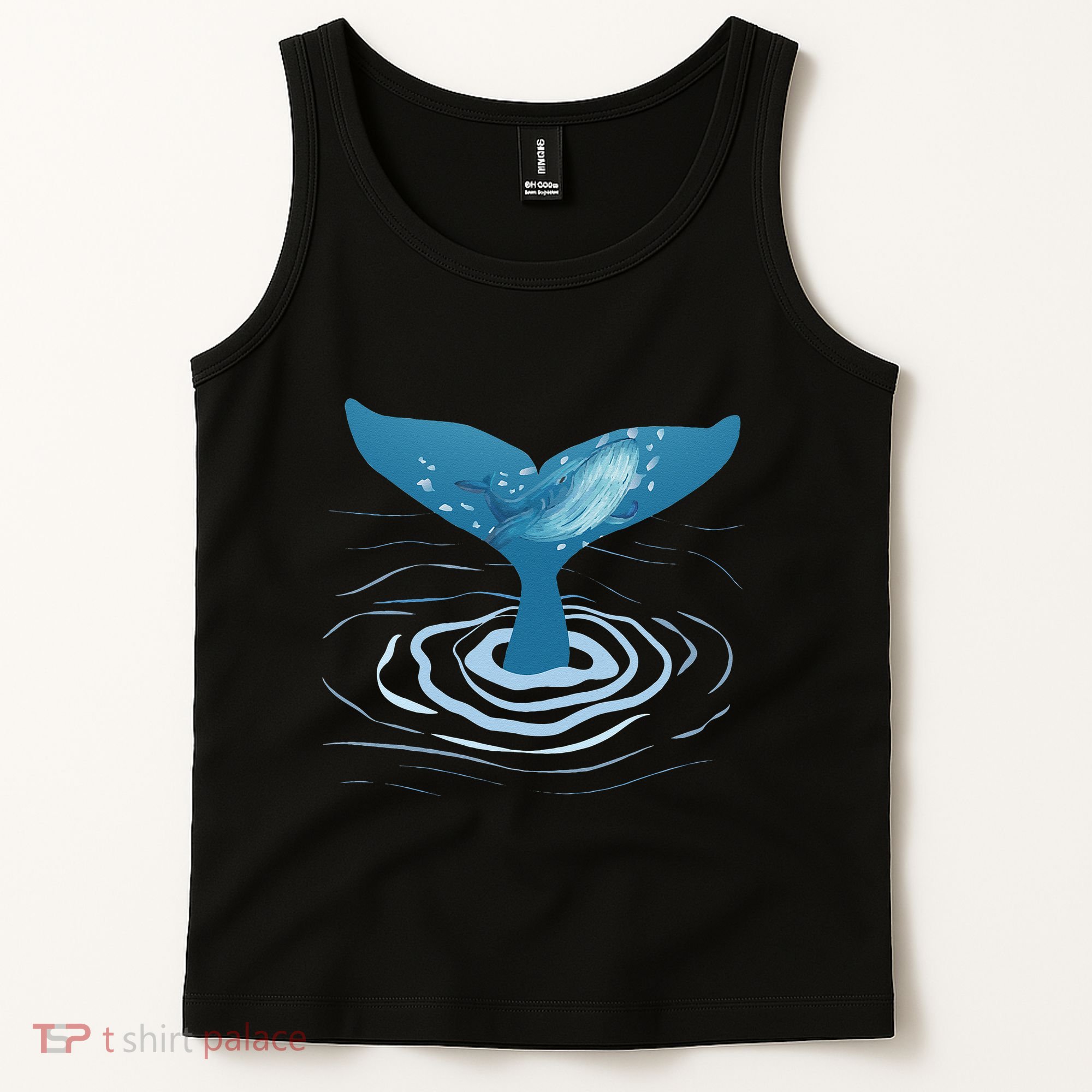 Whale Tail Whale Lover Whales Marine Biologist Wildlife Tank Top