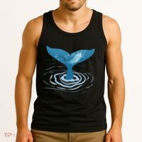 Whale Tail Whale Lover Whales Marine Biologist Wildlife Tank Top thumb 3