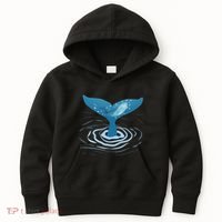 Whale Tail Whale Lover Whales Marine Biologist Wildlife Kids Hoodie thumb 0