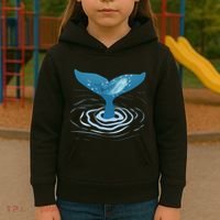 Whale Tail Whale Lover Whales Marine Biologist Wildlife Kids Hoodie thumb 3
