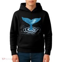 Whale Tail Whale Lover Whales Marine Biologist Wildlife Kids Hoodie thumb 4