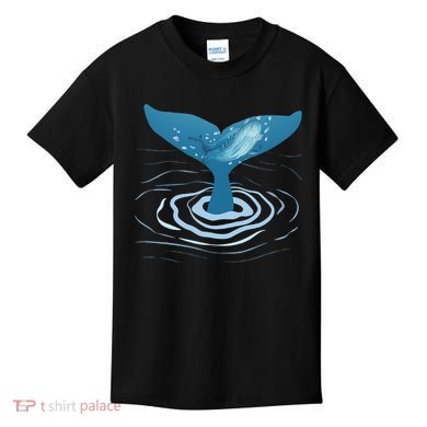 Whale Tail Whale Lover Whales Marine Biologist Wildlife Kids T-Shirt