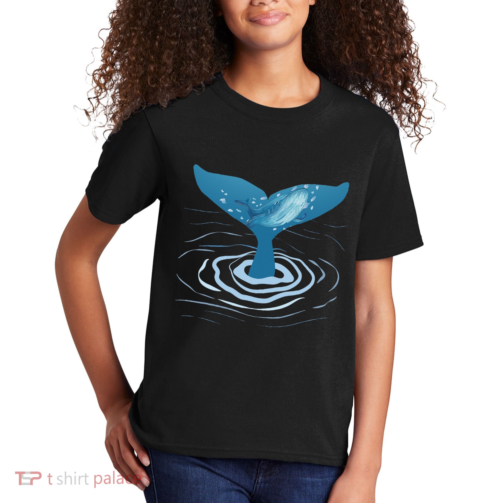 Whale Tail Whale Lover Whales Marine Biologist Wildlife Kids T-Shirt