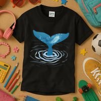 Whale Tail Whale Lover Whales Marine Biologist Wildlife Kids T-Shirt thumb 3
