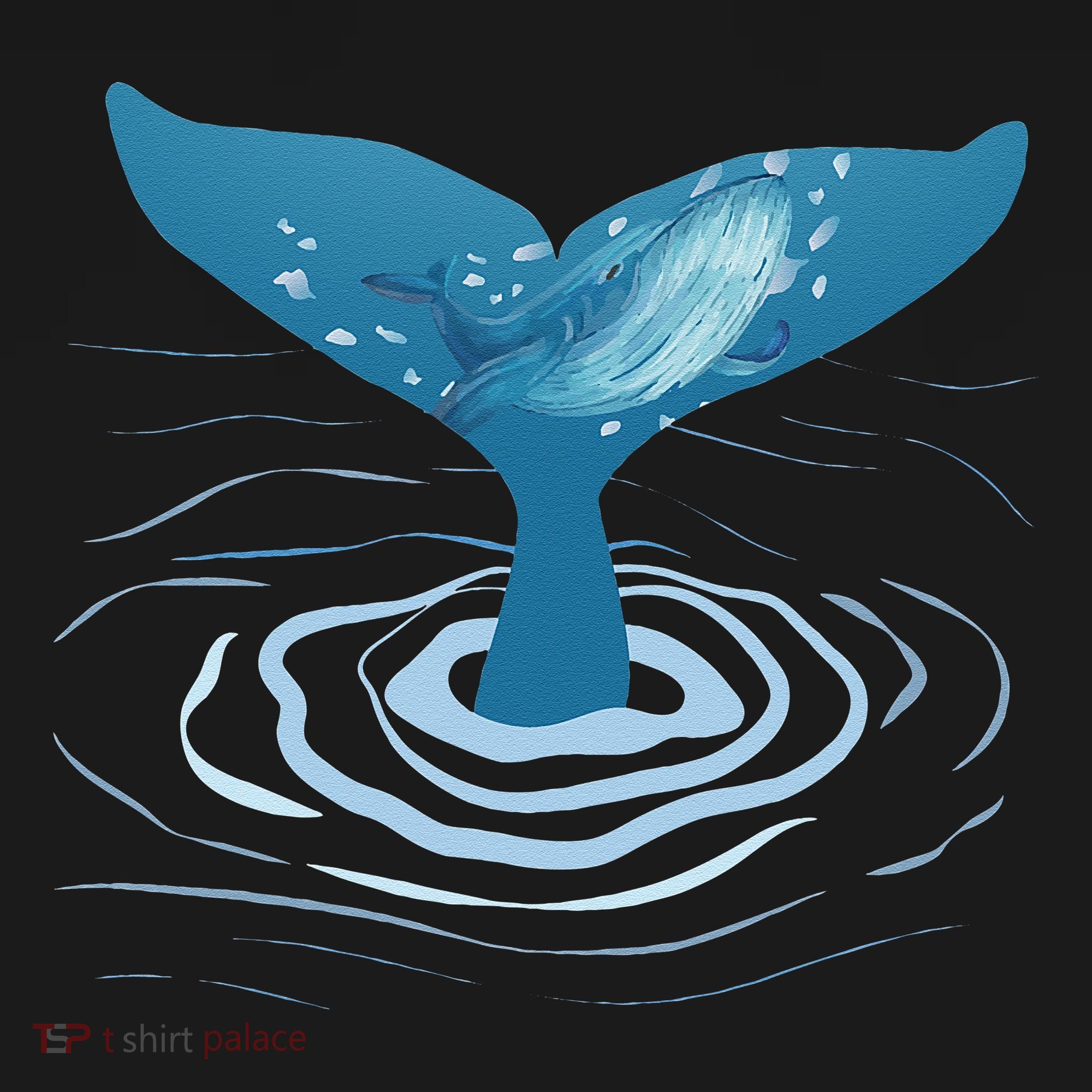 Whale Tail Whale Lover Whales Marine Biologist Wildlife Kids T-Shirt