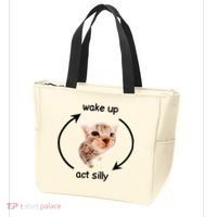 Wake Up Act Silly Cat Tote Bag thumb 3