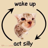 Wake Up Act Silly Cat Tote Bag thumb 4