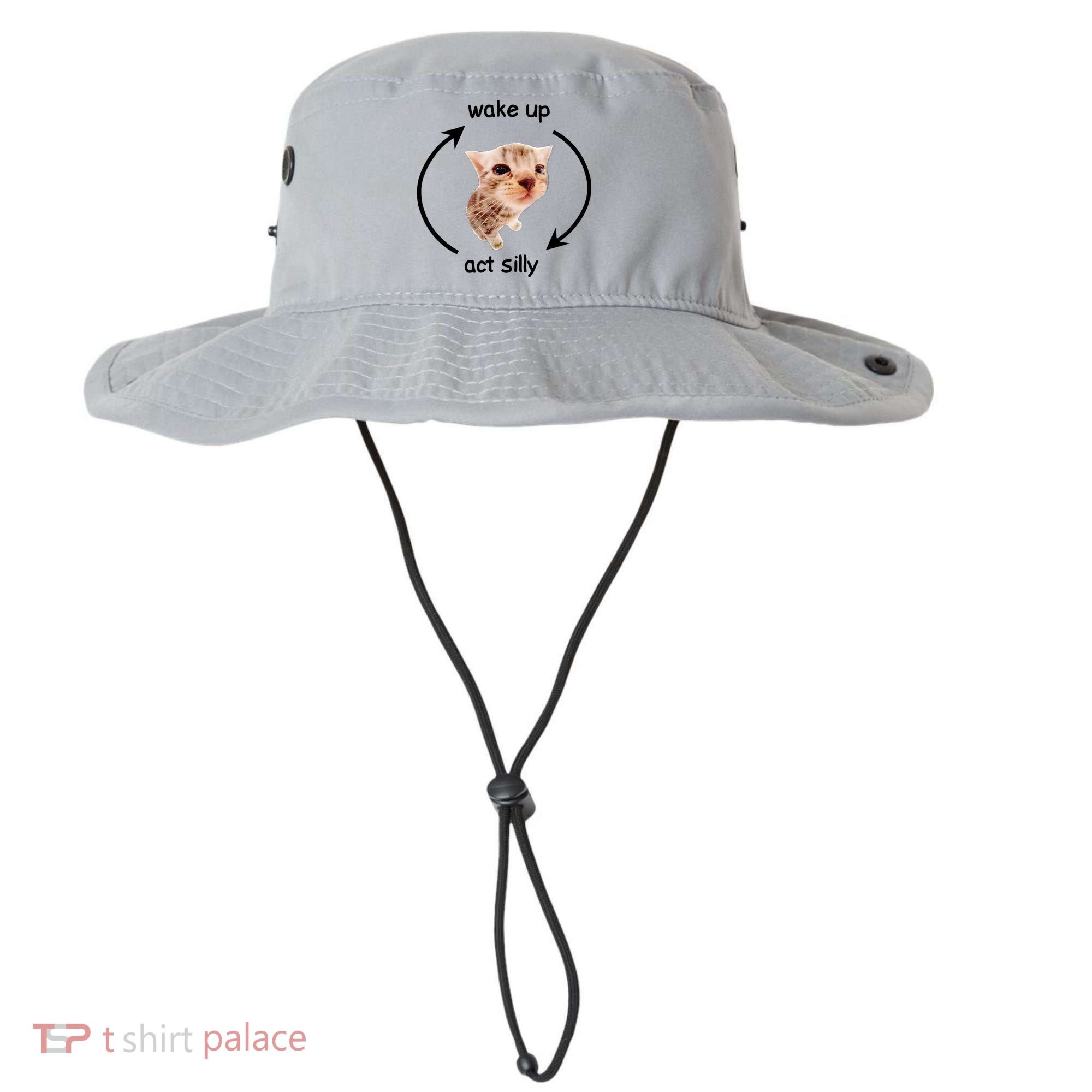 Wake Up Act Silly Cat Bucket Hat