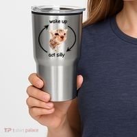 Wake Up Act Silly Cat Tumbler thumb 2