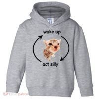 Wake Up Act Silly Cat Toddler Hoodie thumb 0