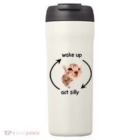 Wake Up Act Silly Cat 24oz Duet Stainless Steel Tumbler thumb 0