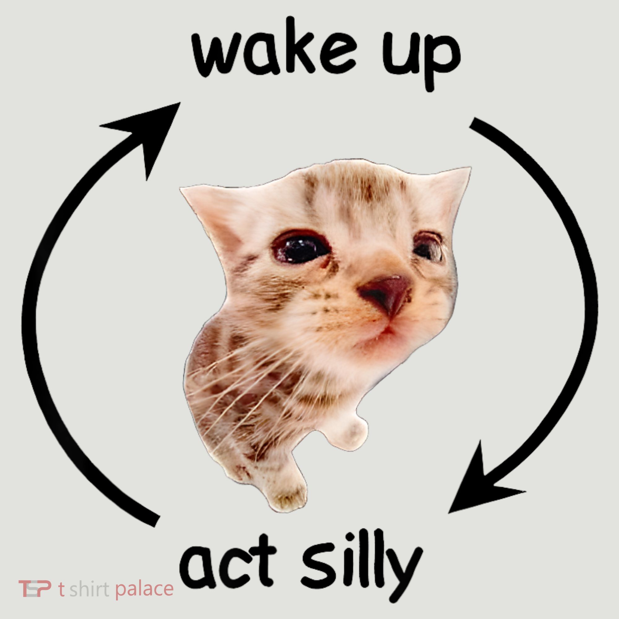 Wake Up Act Silly Cat 24oz Duet Stainless Steel Tumbler