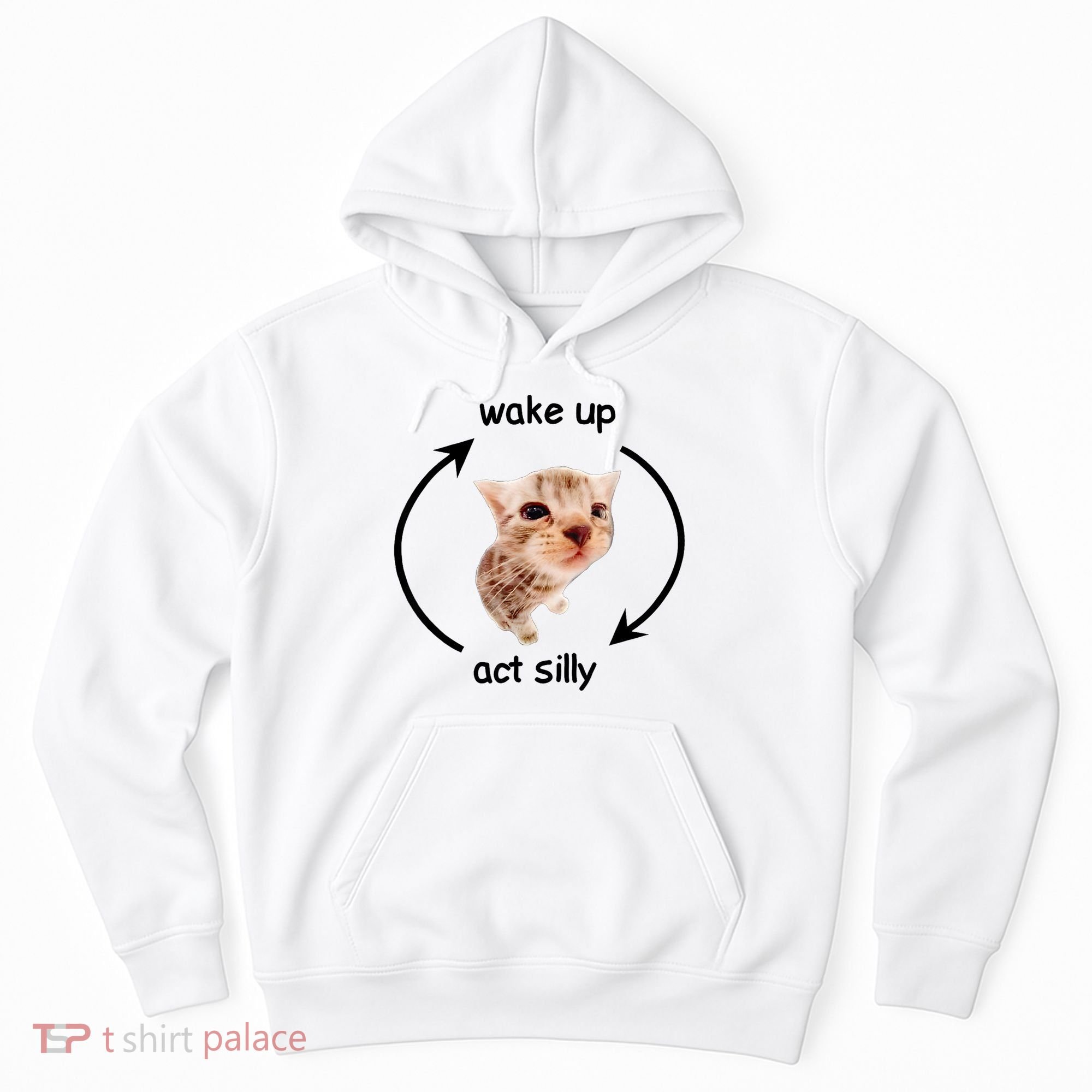 Wake Up Act Silly Cat Hoodie