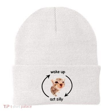 Wake Up Act Silly Cat Beanie