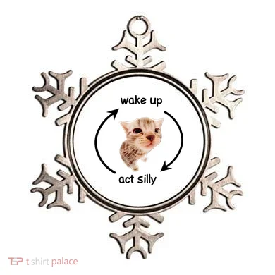 Wake Up Act Silly Cat Ornament