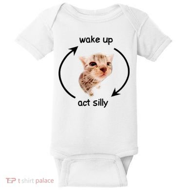 Wake Up Act Silly Cat Baby Bodysuit