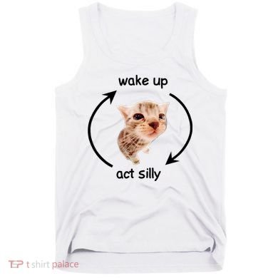 Wake Up Act Silly Cat Tank Top