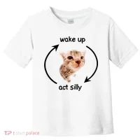 Wake Up Act Silly Cat Toddler T-Shirt thumb 0