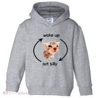 Wake Up Act Silly Cat Wake Up Act Silly Cat Toddler Hoodie thumb 0