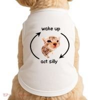 Wake Up Act Silly Cat Wake Up Act Silly Cat Doggie Tank thumb 0