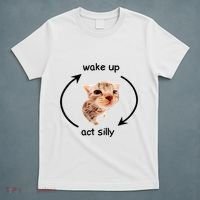 Wake Up Act Silly Cat Wake Up Act Silly Cat T-Shirt thumb 5