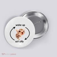 Wake Up Act Silly Cat Wake Up Act Silly Cat Button thumb 0