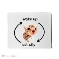 Wake Up Act Silly Cat Wake Up Act Silly Cat Mousepad thumb 0